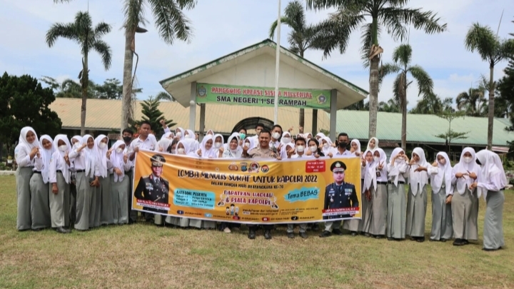 SMAN 1 Sei Rampah - Polres Sergai Gelar Police Hunting Di SMA Negeri 1  Sei Rampah